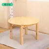 Mesa y silla de madera maciza para jardín de infantes juego de escritorio de madera de pino para niños mesa de aprendizaje de juegos juguetes de educación temprana para bebés