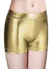 Leggings de Verano de Moda Transfronterizos para Niños con Acabado de Lámina Dorada, Pantalones Cortos tipo Boxer Antiexposición para Actuación en Escenario, Pantalones Populares de Venta Caliente