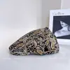 Sombrero de Moda Retro Estampado 2025 para Mujer Otoño Nuevo Versátil Casual Gorra de Béisbol Elegante Boina Invertida