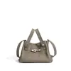 Bolsas Femininas de Couro Genuíno da Fábrica de Origem, Bolsa Cesta Kelly Macia, Bolsa de Mão e Bolsa Transversal Estilo Vintage, Exclusivamente para E-commerce Transfronteiriço