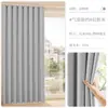 Cortinas de quarto blackout total estilo novo 2026 luxo leve toque de alta qualidade cor chá de leite sala de estar sem perfuração quarto de aluguel cortinas blackout