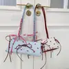 Bolsos de Color Contrastante Nicho para Mujer 2025 Nueva Moda Versátil Bolso Cruzado Dulce Cool Sexy Portátil Bolso Balde