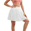 Nueva falda deportiva para mujer estilo europeo y americano, de cintura alta, secado rápido, anti-exposición, falda plisada de yoga, falda de tenis para fitness al aire libre