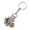 Decoración de Llavero de Murciélago Fantasma Calabaza de Halloween Gato Calavera Araña Colgante de Madera Transfronterizo