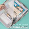 Bolsa de Arquivo para Livros Transparente com Rede Portátil para Carregar Abertura Classificação por Assunto Bolsa para Provas Armazenamento Suplementar de Provas