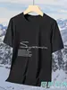 Comercio Exterior Seda de Hielo Deportiva Talla Grande Manga Corta Transpirable Holgada Camiseta para Hombre Moda Casual Verano Estampada Logo Al por Mayor