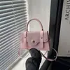 Estilo Coreano Moda Popular para o Dia a Dia Fivela 2026 Nova Elegante Grande Capacidade Ombro Único Transversal Manual Pequena Quadrada Bolsa