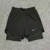 Shorts Esportivos de Verão para Corrida, Natação, Atletismo, Shorts de Treino Esportivo de Secagem Rápida, Shorts Fitness de Duas Peças com Camada Dupla Antiexposição Tendência para Homens