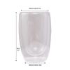 Em estoque Venda por Atacado Copo de Água de Vidro Espesso Alto Borossilicato Transparente Isolamento Térmico Copo para Bebida de Leite Formato de Ovo Vidro de Camada Dupla