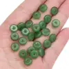 Hebilla de Seguridad de Imitación de Jade de Vidrio, Cuentas Sueltas para Pendientes, Pulseras, Collares, Accesorios con Cuentas Hechos a Mano para DIY, Venta al por Mayor