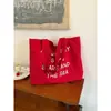 Bolsa de Lona de Gran Capacidad Coreana para Mujer, Estilo Nuevo, Estilo Perezoso, Bolso de Hombro para el Trabajo y los Viajes, Bolso Tote Versátil de Nicho