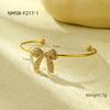 Moda Arco Completo Diamante Titânio Aço Brincos Femininos Luz Luxo All-match High-end Cor-sensível Colar Anel terno Jóias