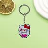 Llavero creativo de la serie Hello Kitty de AliExpress. Pequeño regalo. Llavero de coche de moda.