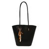 Bolsa Feminina Transfronteiriça Outono e Inverno 2025 Nova Retrô Versátil Simples Bolsa de Ombro Bolsa para Sogra Padrão Trançado Bolsa de Mão Estilo Balde