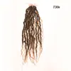 Nuevo Estilo Cabello Humano de Seda Fibra Química Dos Hilos Trenzas Rastas Cola de Golondrina Pelucas Transfronterizas Europeas y Americanas Cabello Trenzado a Crochet