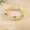 Pulsera de Cristal con Perlas de Cristal Natural Optimizada Pulsera Versátil de Nicho Joyería de Moda de Lujo Ligero Venta al por Mayor para Mujeres