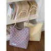 Bolso de Hombro Retro de Lunares de Doble Cara Nuevo de Verano, Estilo Francés de Nicho Versátil Perezoso para el Viaje Diario del Estudiante, Bolso de Axila