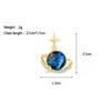 [Oro Real de Cobre] Cielo Estrellado Luna Creciente Moda Nicho Comercio Exterior Transfronterizo DIY Joyería Hecha a Mano Cobre Circón Microincrustado Accesorios de Colgante