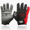 Atacado luvas de ciclismo primavera e outono respirável dedo completo mountain bike outono e inverno antiderrapante proteção solar luvas de dedo longo Série Preta