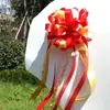 Decoración de coche de boda flor accesorios de habitación de boda bola de flores par de cintas para escaleras de boda bola de flores para manijas de puertas de coche de boda diseño venta al por mayor
