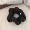 Outono e inverno faixa de cabelo de lã tricotada com elástico largo feminino sensação gentil preguiçosa rabo de cavalo baixo cabeça de coque corda de cabelo faixa de cabelo versátil para temperamento
