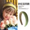 Foto de Liu Yifei con ramo Diadema de Xu Hongdou Versión infantil Diadema Verde Sol Cálido Fresco Diadema de Verano Accesorio para el Cabello de Celebridad de Internet