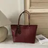 Bolso de Textura Tejida para Mujer 2026 Nuevo de Moda Otoño Retro Merade Bolso de Hombro Único para el Trabajo Bolso Tote de Gran Capacidad