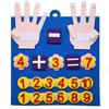 Placa de Aprendizagem de Matemática Infantil Adição e Subtração Feltro Placa de Dedos de Matemática Educação Infantil Brinquedos Educativos Fábrica Transfronteiriça em estoque