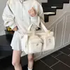 Bolsa de Maternidad Transfronteriza Estilo Coreano Ins Moda Hilo Bordado Multifuncional para Madre y Bebé Bolsa de Hombro para Bebé para Viajes al Aire Libre