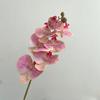 Pequeña y fresca impresión 3D de 7 cabezas, simulación de película avanzada, Phalaenopsis, luz de lujo, decoración para sala de estar, muebles para el hogar, flores falsas