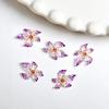Nuevos accesorios para uñas de flor de lirio de cristal de hielo con tallado suave, resina degradada, flor de simulación, accesorios para uñas súper hada DIY