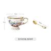 Conjunto de café de porcelana de osso de alta qualidade xícara e pires prato de lanche de leite pote de açúcar bandeja de panela de cerâmica peças soltas de cerâmica tarde flor de chá conjunto