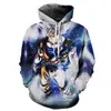 Productos Transfronterizos Serie Qlzwk Sudadera con Capucha Deportiva Impresión Digital 3D Periféricos de Anime Cosplay