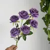 6 Rosas Pequenas para Decoração de Casamento, Flores Artificiais, Rosas Simuladas, Decoração de Casa, Flores Artificiais, Rosas Pequenas, Flores Simuladas