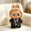 Solo Ropa de Muñeca Ropa para Muñeco de Peluche Labubu de 38 cm Traje de Caballero de Noche Verde-Gris Corbata Zapatos de Cuero