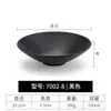 Tigela de melamina tigela de plástico preta tipo porcelana tigela comercial para macarrão tigela de arroz tigela para sopa de ramen de carne tigela de farinha