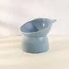 Comedero para mascotas con boca inclinada, comedero elevado de colores dulces, comedero para perros que protege el cuello y anti-derrames, apto para gatos, cachorros y perros pequeños, un solo comedero