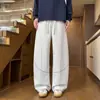 Outono de 2026 Novas Calças de Moletom Masculinas Moda Patchwork Tendência Casual Esportiva Tamanho Grande Soltas Longas para Adolescentes