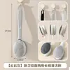 Cepillo de Esponja con Mango Largo para Ollas, Cepillo Doble Cara para Lavar Platos de Cocina, Estropajo Descontaminante Potente, Cepillo de Limpieza con Cabezal de Cepillo Reemplazable
