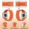Adecuado para correas de Apple Watchs456789/10/11 Correas de Apple Modificadas Correas de Reloj de Silicona Marina