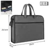Maletín de Negocios con Logo para Hombre de Tela Oxford Bolsa para Computadora Impermeable Bolsa para Documentos de Conferencia de Información Impresión