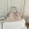 Bolsa de bordado floral de nicho estilo coreano para mulheres, nova bolsa de mão de tecido 2026, bolsa tote de ombro de grande capacidade para o dia a dia