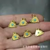 Tecnología de Incrustación de Cobre Puro Ojo de Buda Sin Fase de Pino Accesorios de Turquesa Cuentas Sueltas Cuentas Budistas DIY Accesorios de Joyería