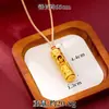 Nuevo Colgante de Arena Dorada Antigua, Collar de Buda Flor de Loto Giratoria Auspiciosa Estilo Étnico Retro, Joyería de Cobre con Diseño de Nicho