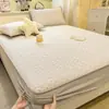 Item Popular de Comércio Exterior Novo 2026: Tapete de Feijão Coreano Grau A com Padrão de Biscoito, Tapete de Cama Lavável à Máquina, Estilo Lençol com Elástico, Tapete de Seda Gelada