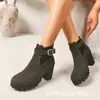 Comercio Electrónico Transfronterizo Tallas Grandes Otoño 2026 Nuevo Llegado Zapatos Planos de Moda para Mujer Estilo Británico Cómodos Casuales con Cremallera Lateral