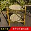 Estante de Bambú, Estante de Almacenamiento Tejido de Bambú, Productos de Bambú, Recogedor, Base para Olla Caliente, Estante de Secado de Té de Bambú de Múltiples Niveles, Trípode de Bambú, Hecho a Mano