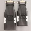 Delantal Largo de Moda Impermeable Lavable sin Lavado Cocina Hogar A Prueba de Aceite Cintura Catering Especial Ropa de Trabajo Estampado TPU Hombres