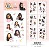 Adesivos para Caderno de Anotações com Animação de Estrelas atacado Era Qin Xiao Xian Hua Chen Yu grupo jovem ao redor adesivos de papelaria e adesivos de papel