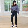 Leggings adelgazantes de talla grande para mujer, ropa exterior para mujer, otoño e invierno 2022, pantalones ajustados negros elásticos gruesos 8379